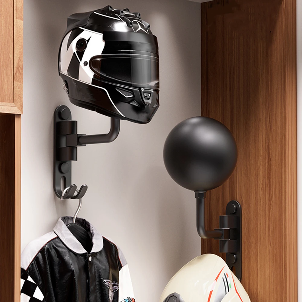 Cycling Gear Wall Storage - Motorcycle Helmet Wall Mount Holder -