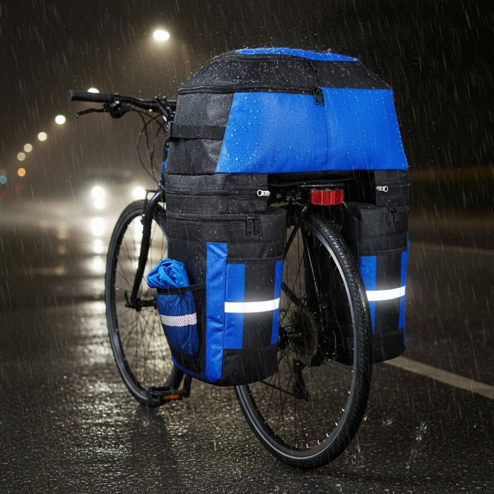 Cycling Gear For Rain - Rear Rack Pannier Bag Rain Cover