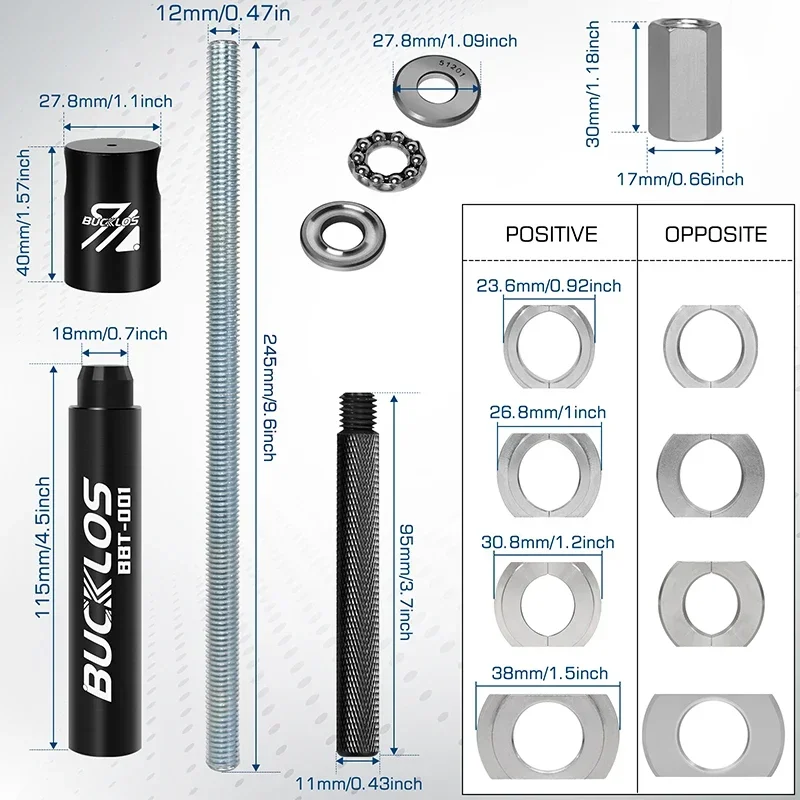 BUCKLOS Bicycle Bottom Bracket - Bicycle Repair Kit review and price