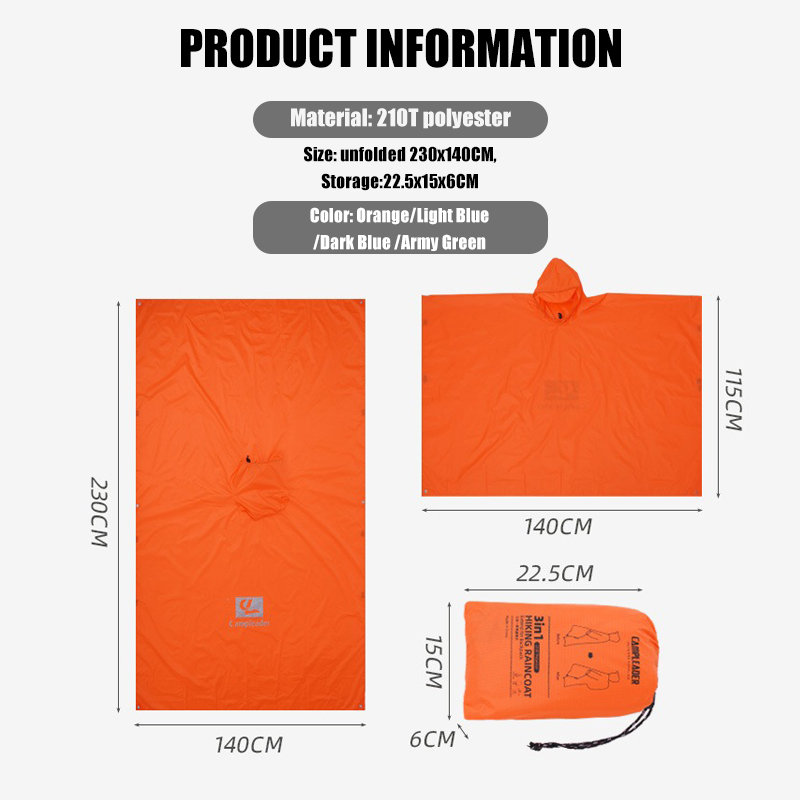3-in-1 Lightweight Rain Poncho - Cycling Gear For Rain review and price