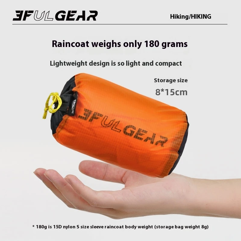 3F UL GEAR Zipper Raincoat 15D - Cycling Gear For Rain review and price