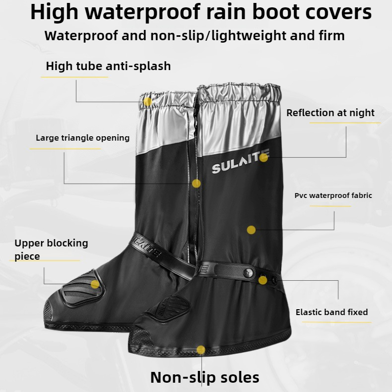 SULAITE Motorcycle Rain Boots  - Cycling Gear For Rain review and price