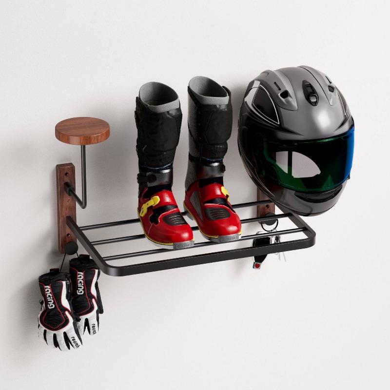 Multifunctional Wall Mount Hel - Cycling Gear Wall Storage review and price